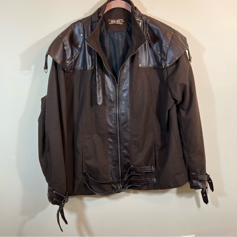 RQ-BL Brown Steampunk Jacket Men’s XL